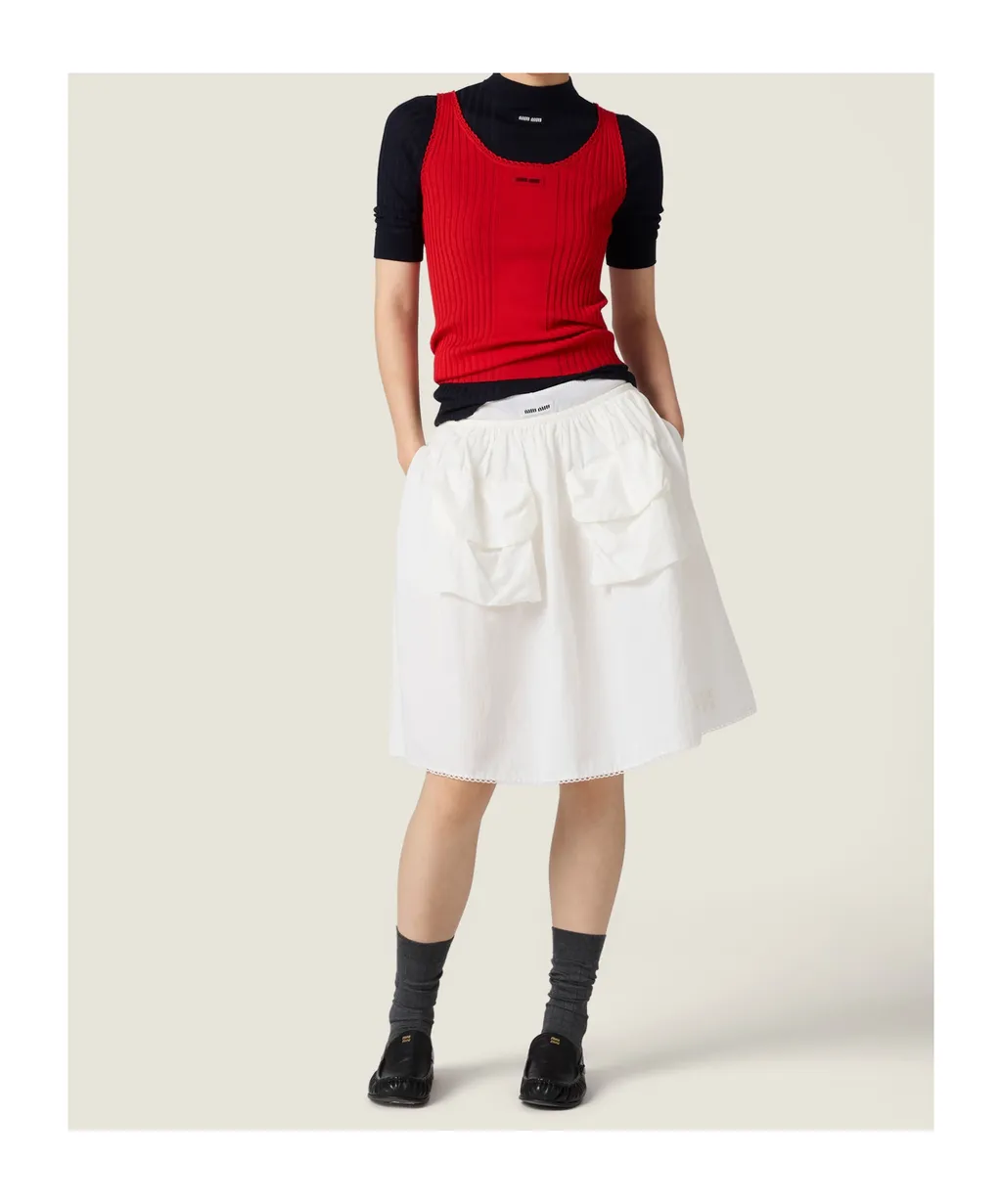 Miu Miu Ribbed Knitted Jumper
