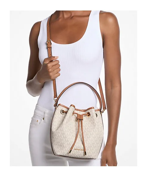 Avery Medium Signature Logo Bucket Messenger Bag