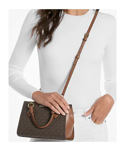 Marilyn Small Signature Logo Messenger Bag