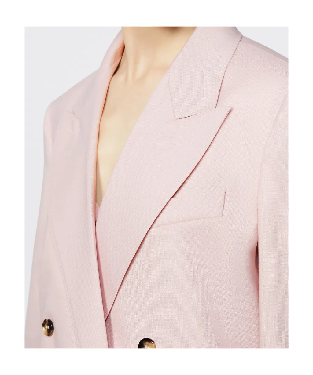 Wool Long-Sleeved Suit Jacket