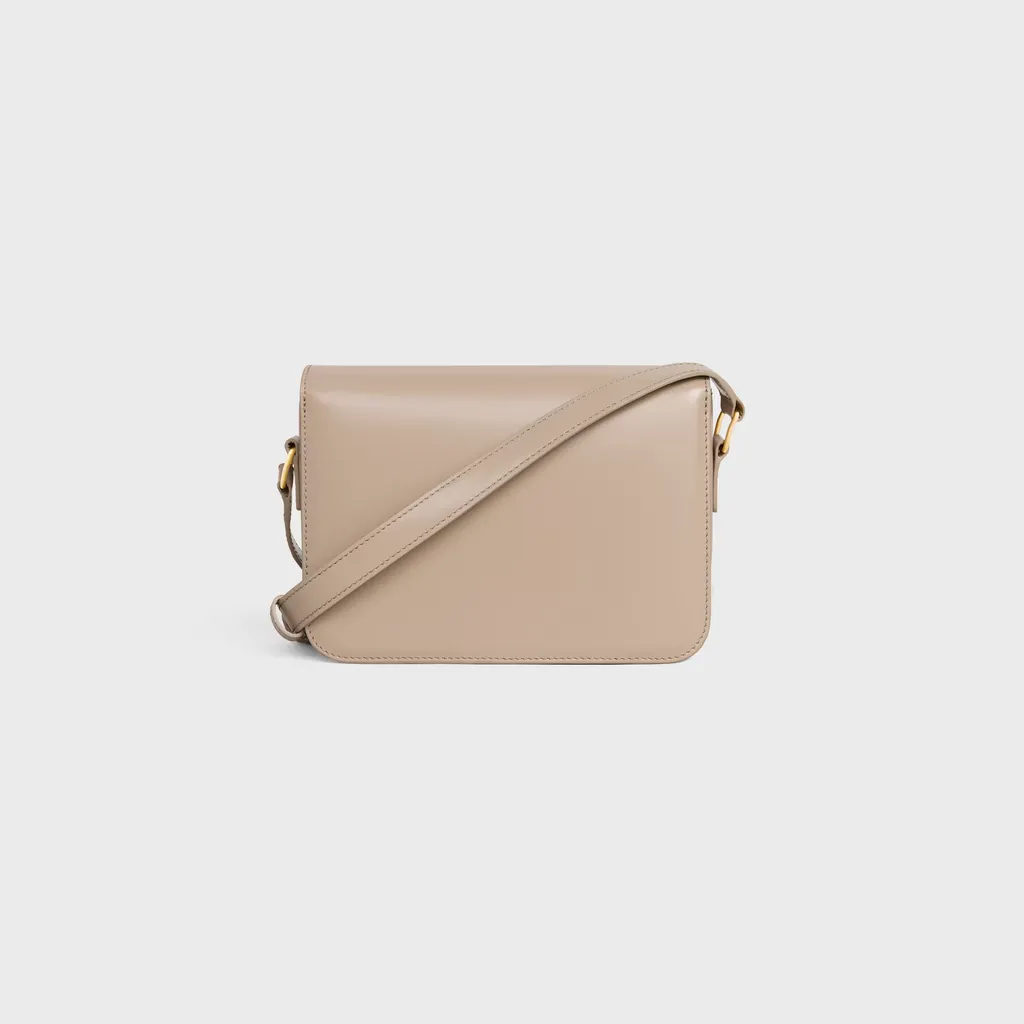 Teen Triomphe Bag In Shiny Calfskin
