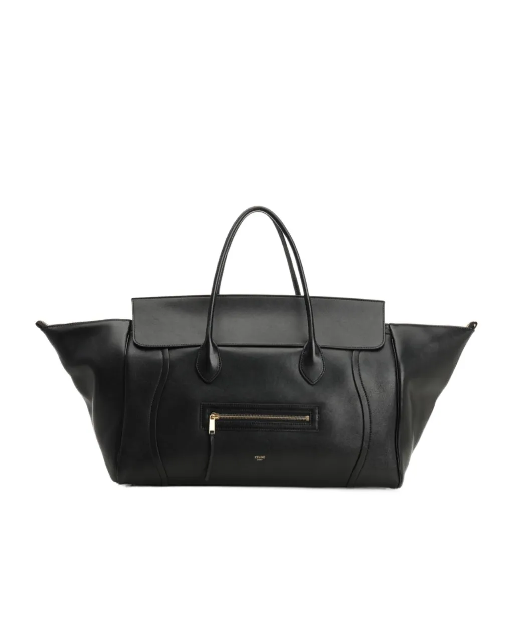 Large Luggage Supple Shiny Calfskin