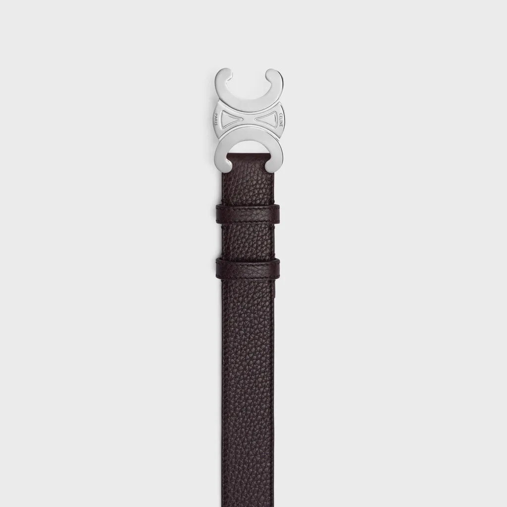 Large 30Mm Triomphe Belt In Grained Calfskin