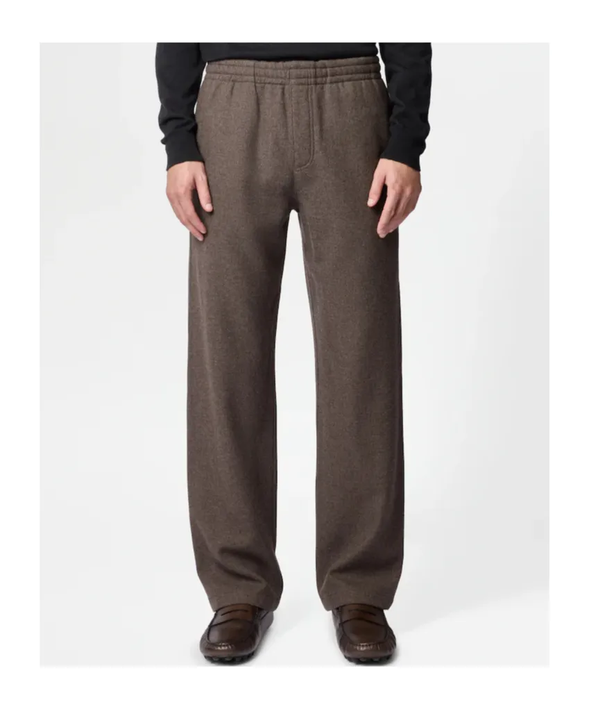 Wool Drawstring Casual Pants