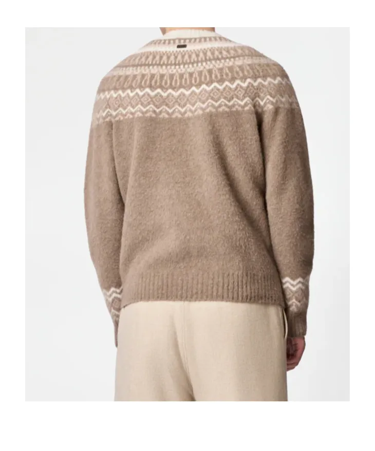 Wool And Cashmere Blend Crew Neck Sweater