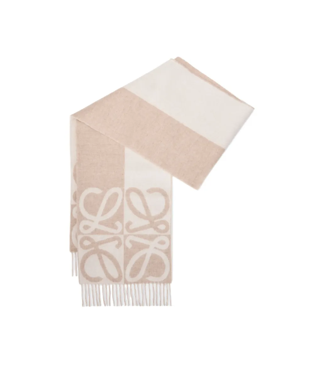 Loewe Anagram Fringed Scarf