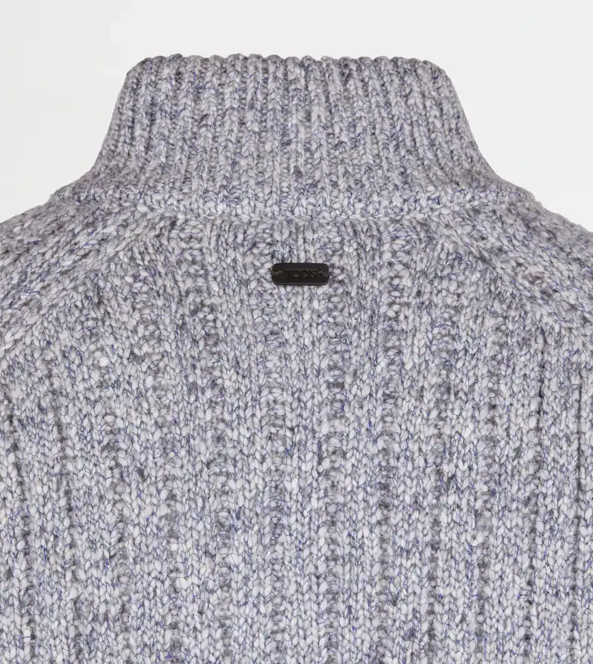 Zip-Up Ribbed Cardigan