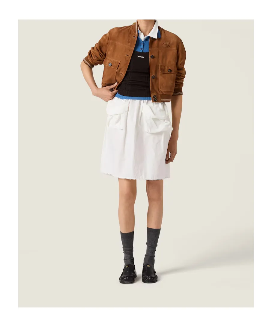 Miu Miu Striped Ribbed Vest