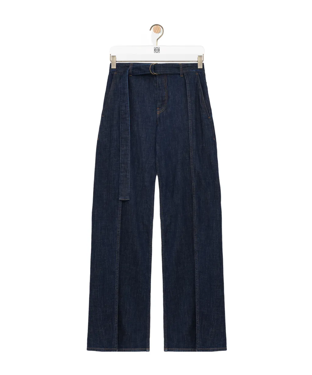 Loewe Logo Patch Wide Leg Jeans