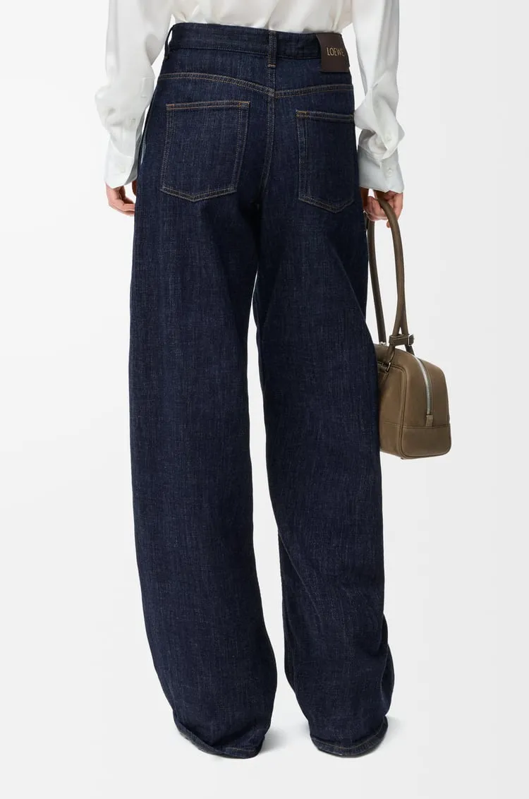 Loewe Logo Patch Wide Leg Jeans