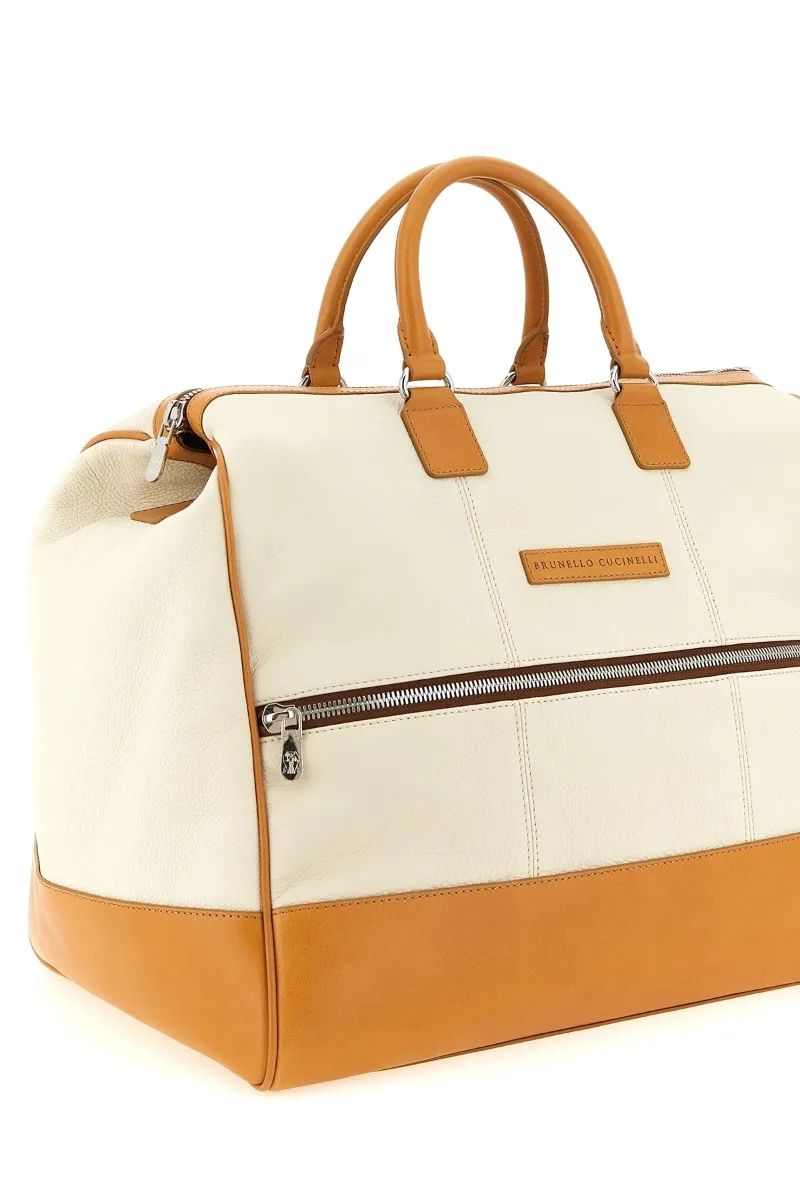 Brunello Cucinelli Leather Duffel Bag
