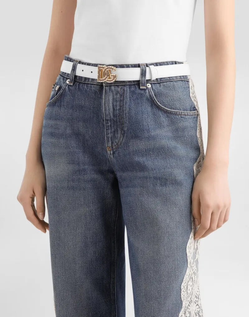 Embellished-Logo Belt