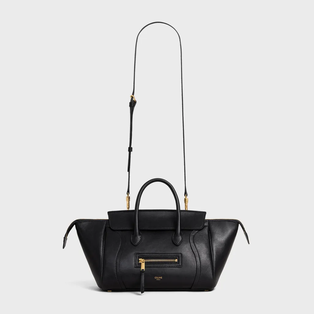 Small New Luggage In Supple Shiny Lambskin
