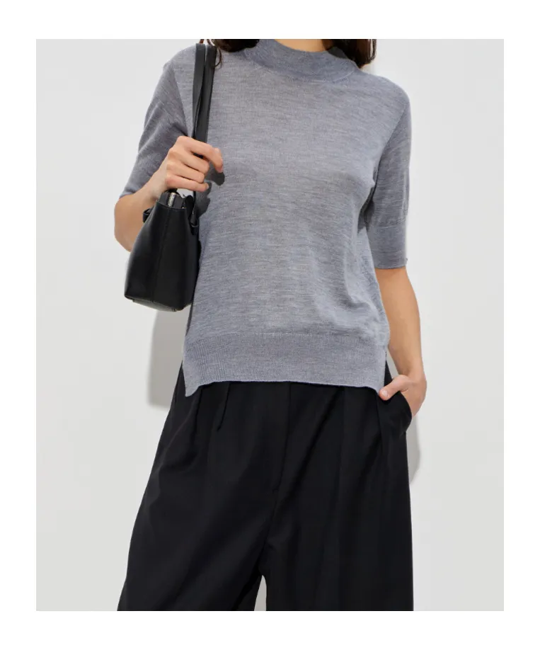 Jil Sander Mock-Neck Knitted Top