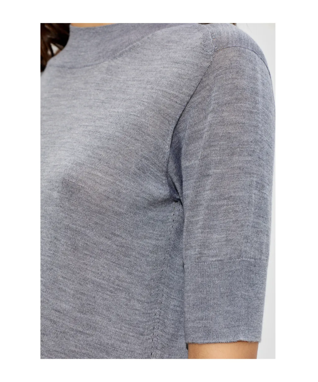 Jil Sander Mock-Neck Knitted Top