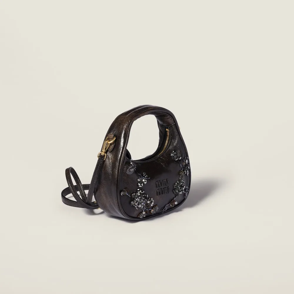 Wander Embroidered Leather Mini-Bag