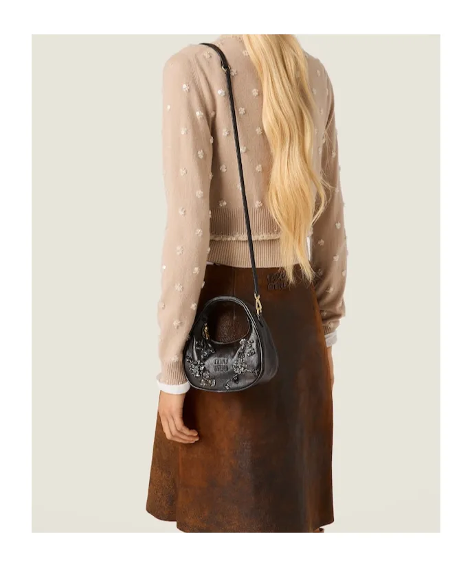 Wander Embroidered Leather Mini-Bag