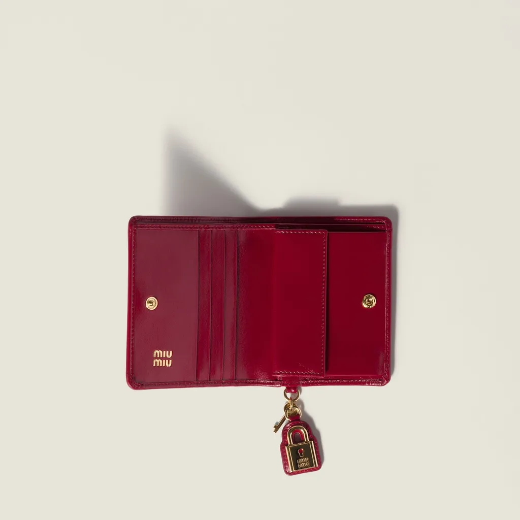 Miu Miu Logo-Lettering Bi-Fold Wallet