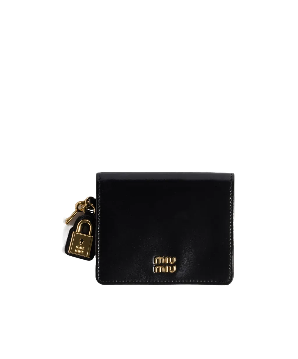 Miu Miu Logo-Lettering Bi-Fold Wallet
