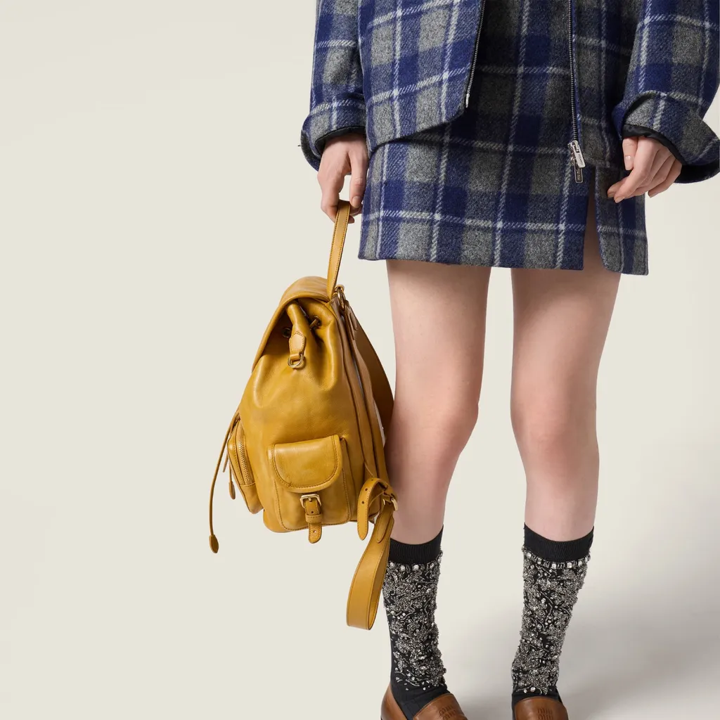 Checked Miniskirt