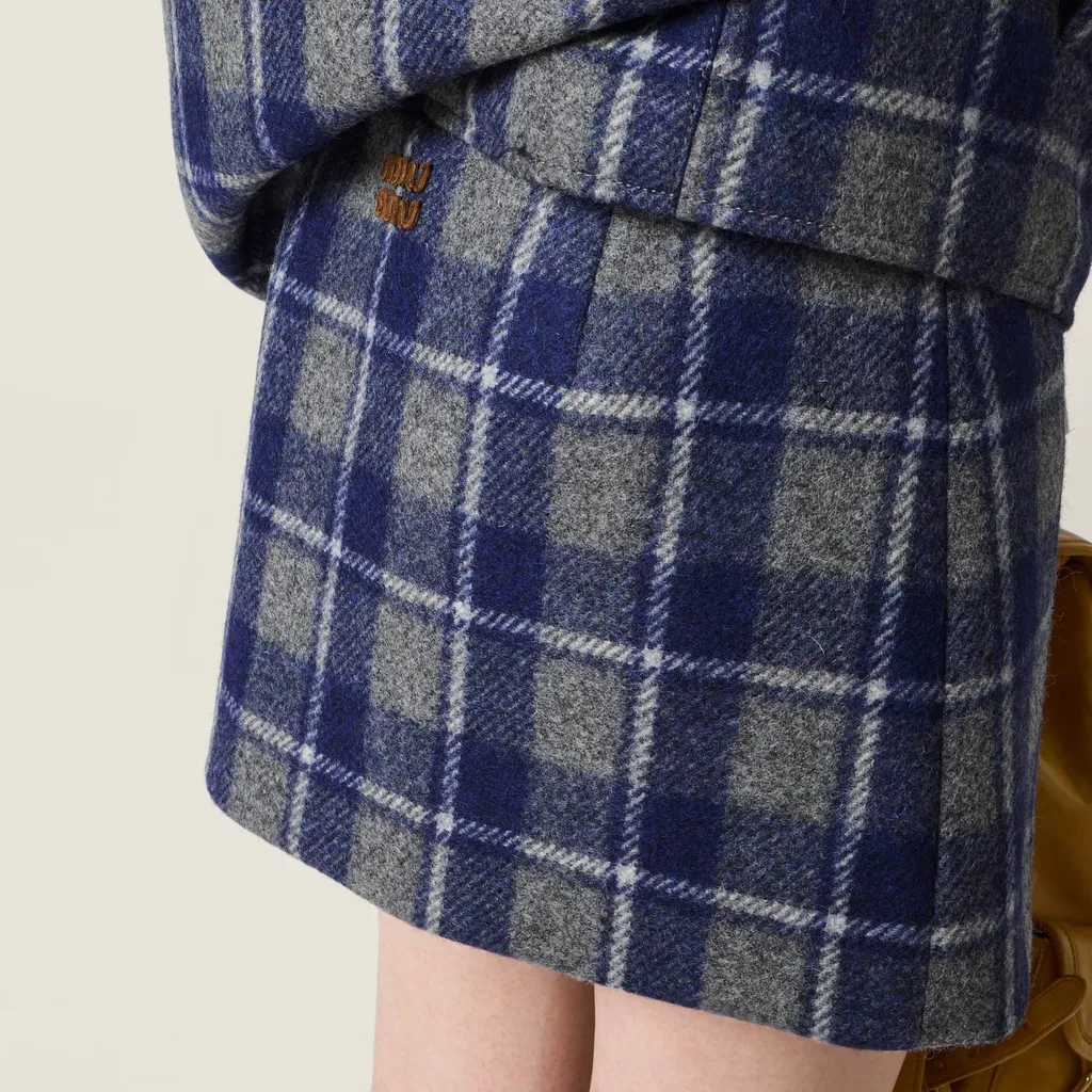 Checked Miniskirt