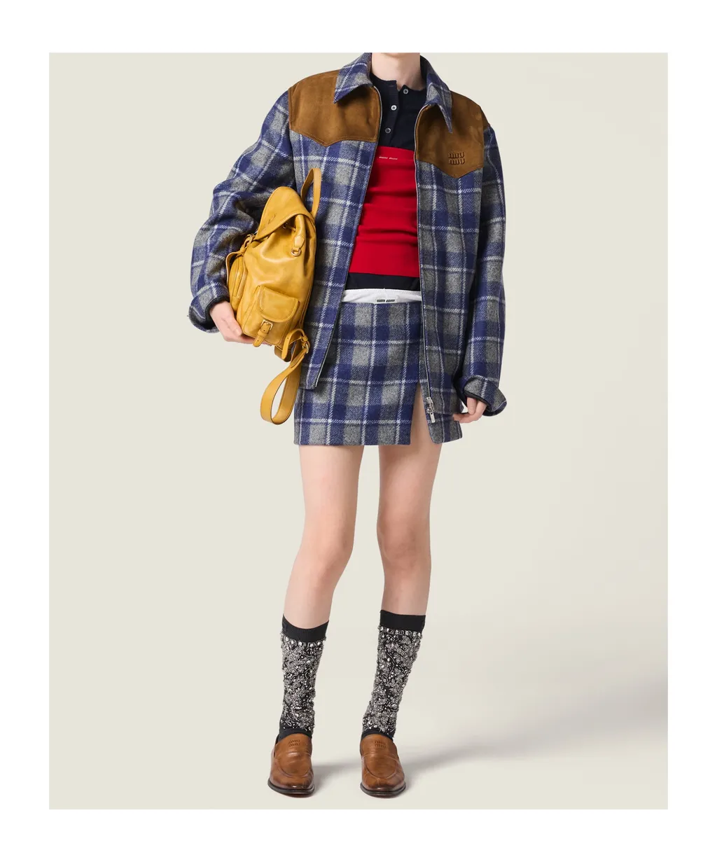 Checked Miniskirt