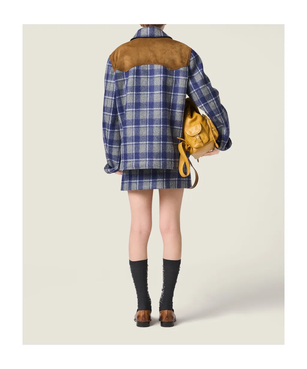 Checked Miniskirt