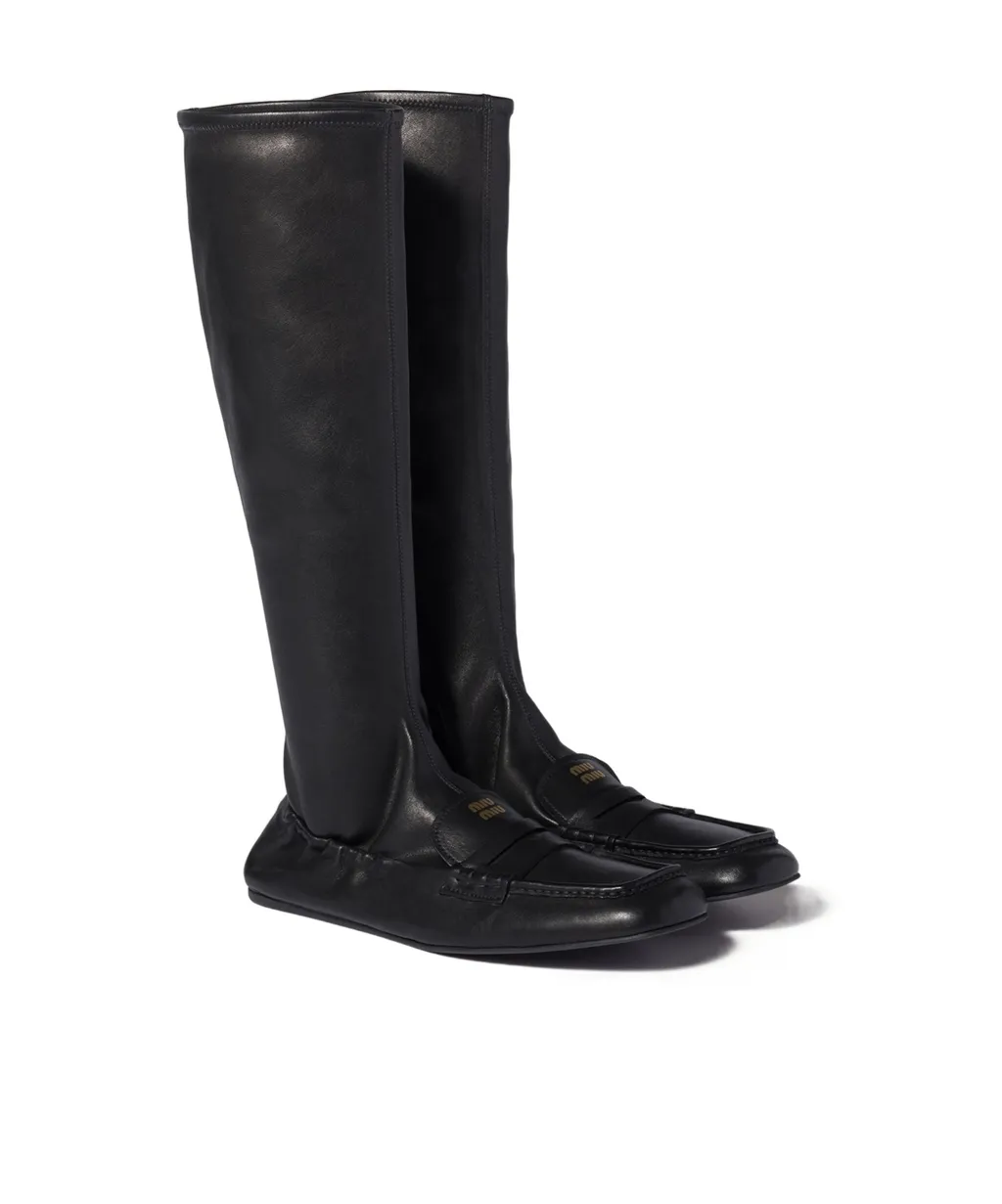 Ruches Nappa Leather Boots