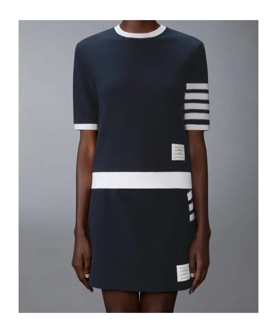 Thom Browne 4-Bar Knitted T-Shirt
