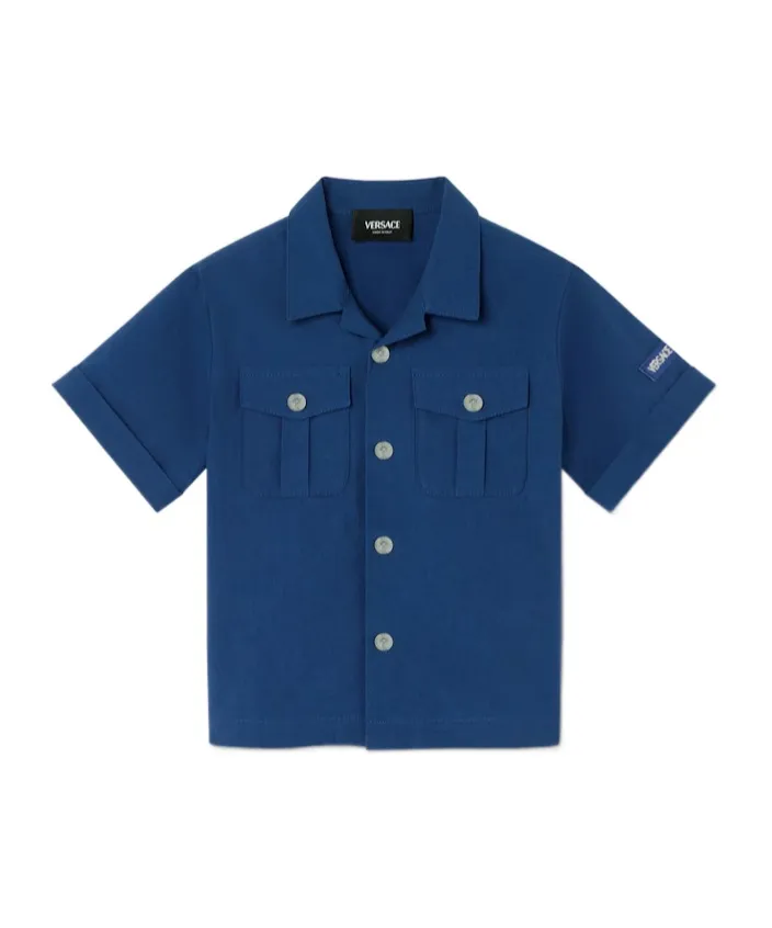 Versace Kids Logo Patch Shirt