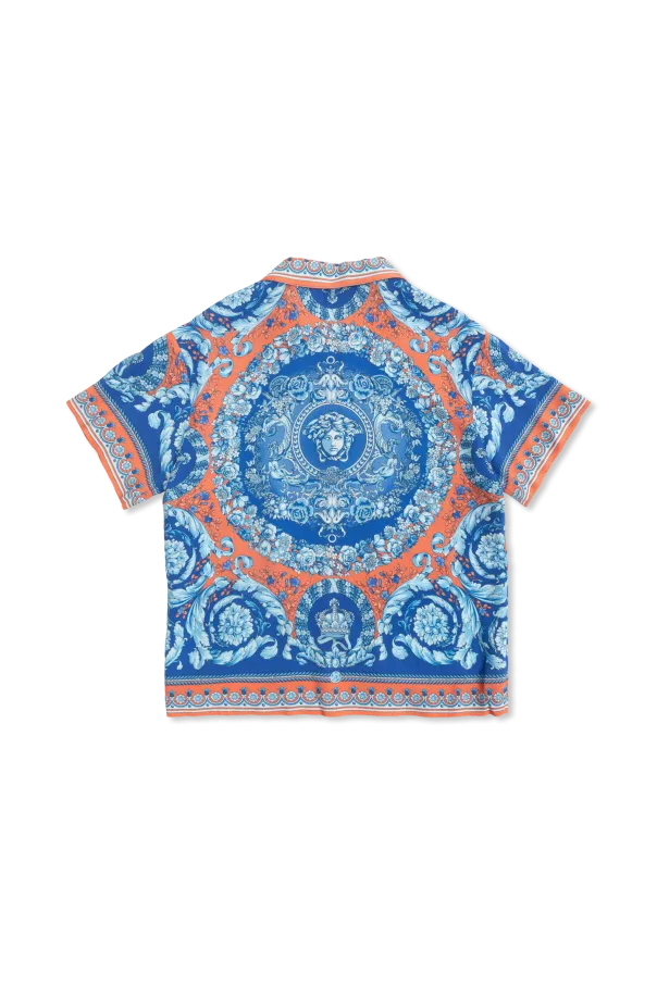 Versace Kids Graphic Printed Short-Sleeved Shirt