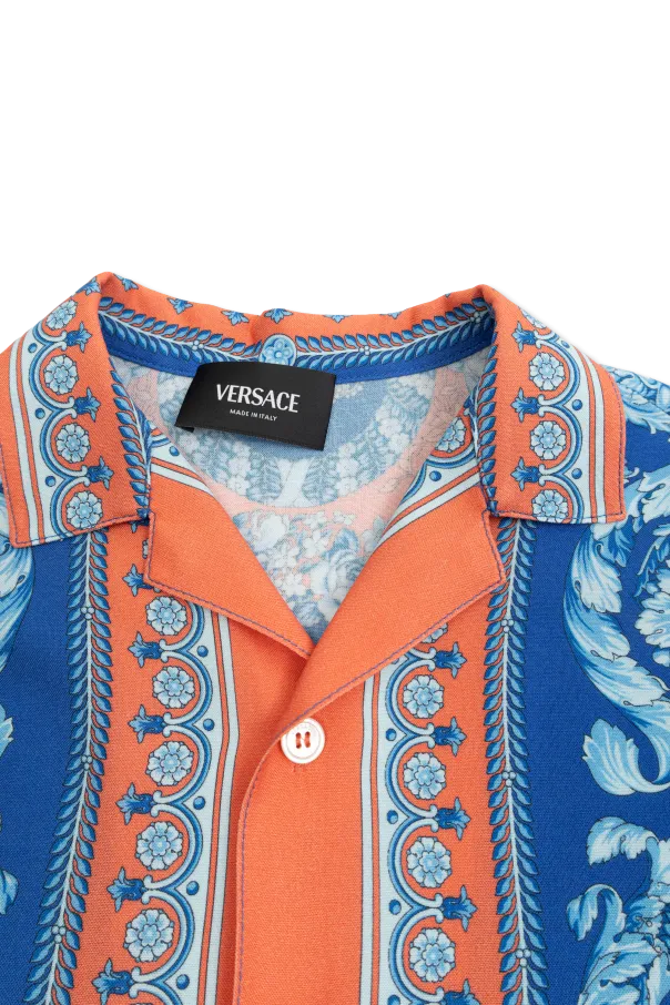 Versace Kids Graphic Printed Short-Sleeved Shirt