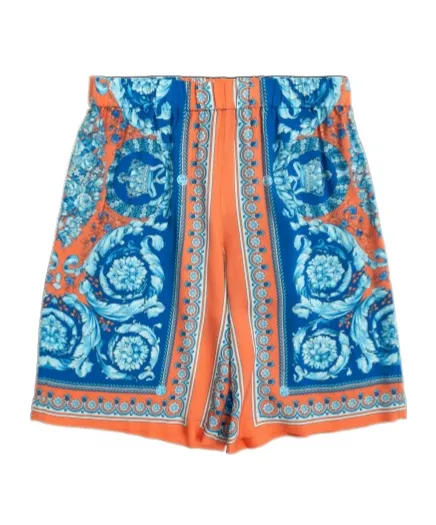 Versace Kids Barocco Printed Shorts