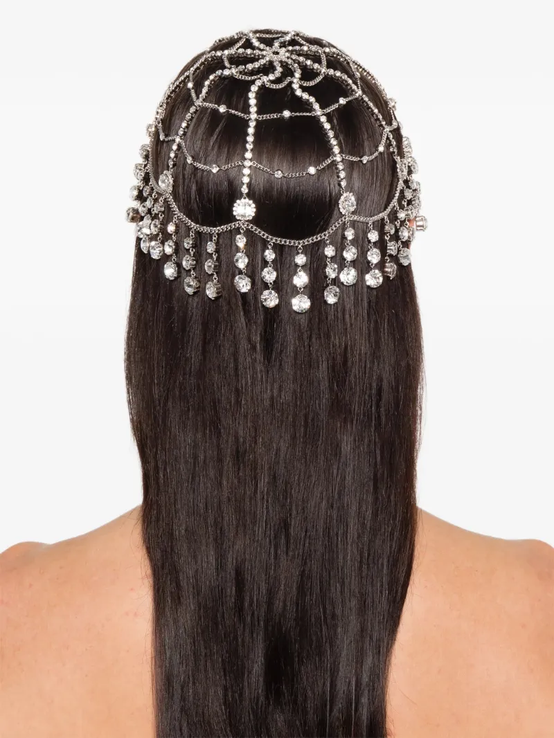 Rabanne Crystal Fringe Headpiece