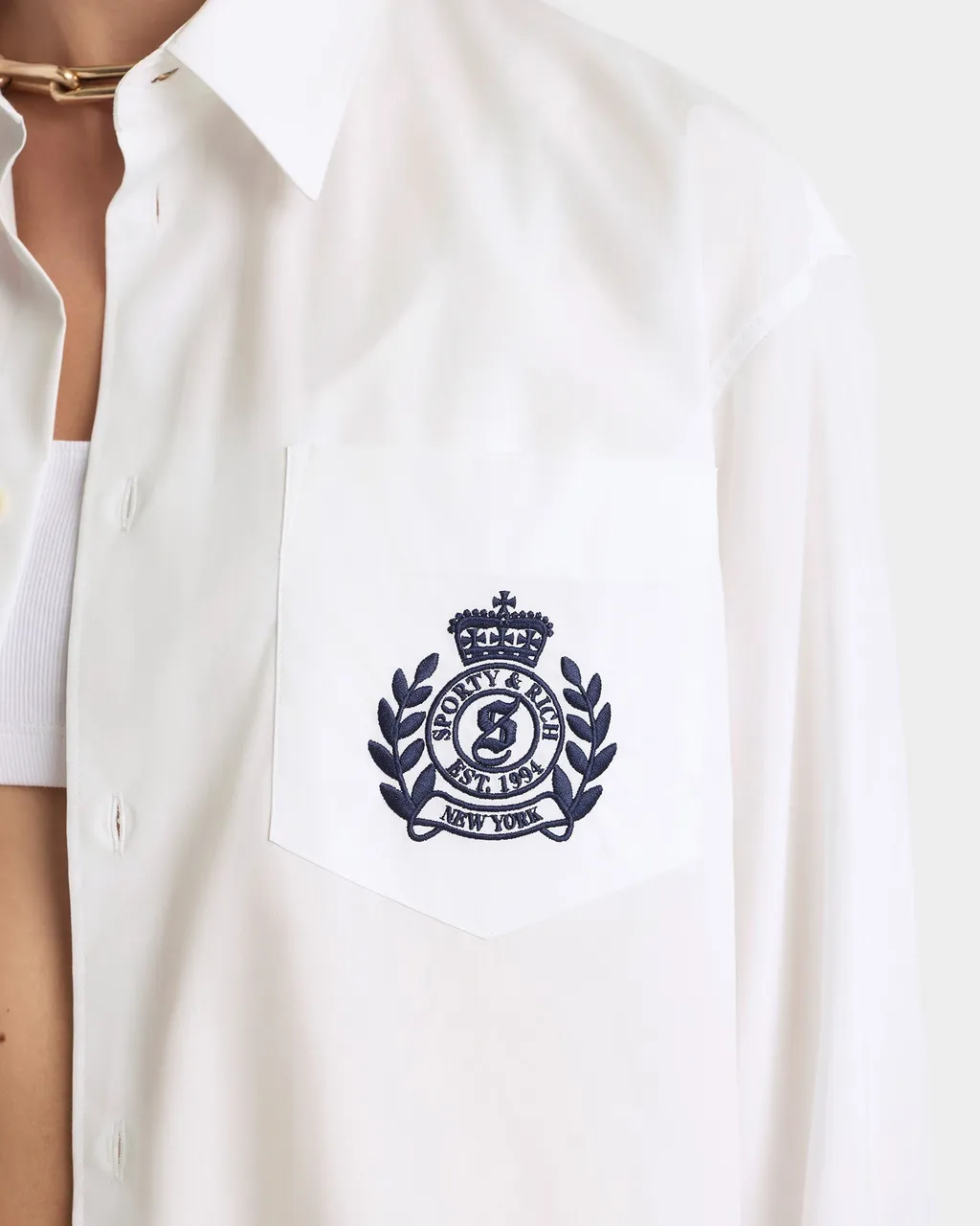 Ny Crest Oversized Shirt