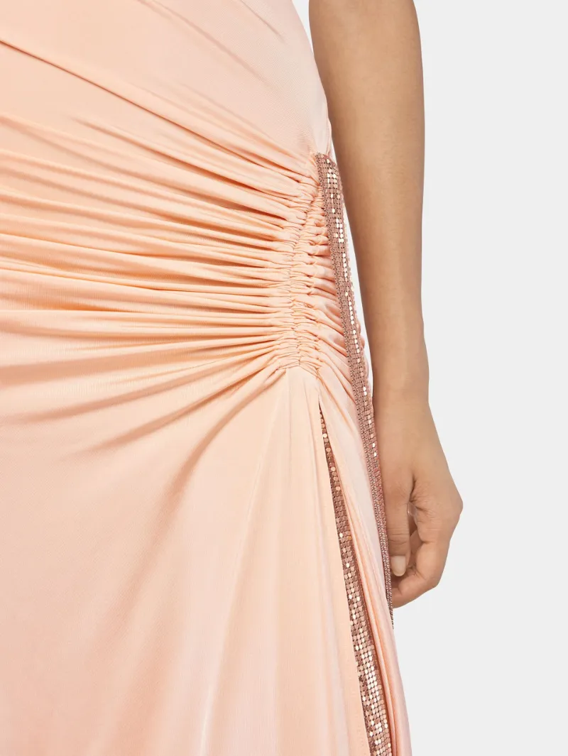 Rabanne Draped Cowl Neck Dress
