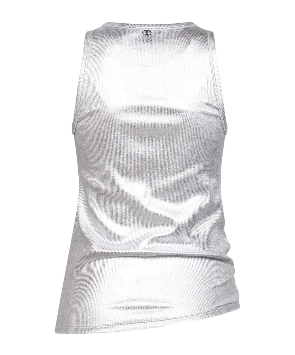 Rabanne Ribbed Asymmetric Hem Top