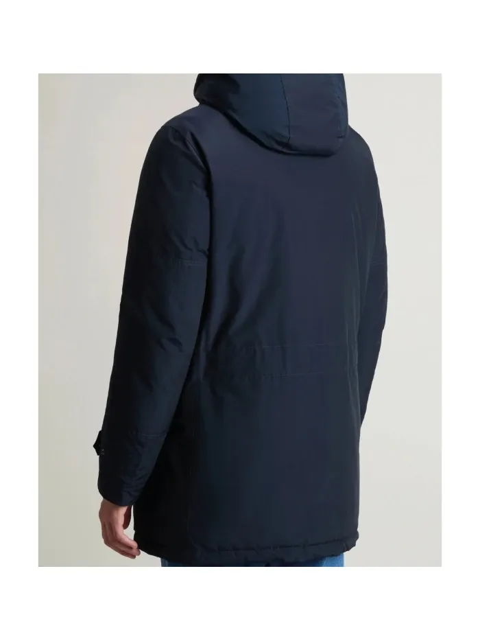 Zippered Hooded Parka Down Jacket