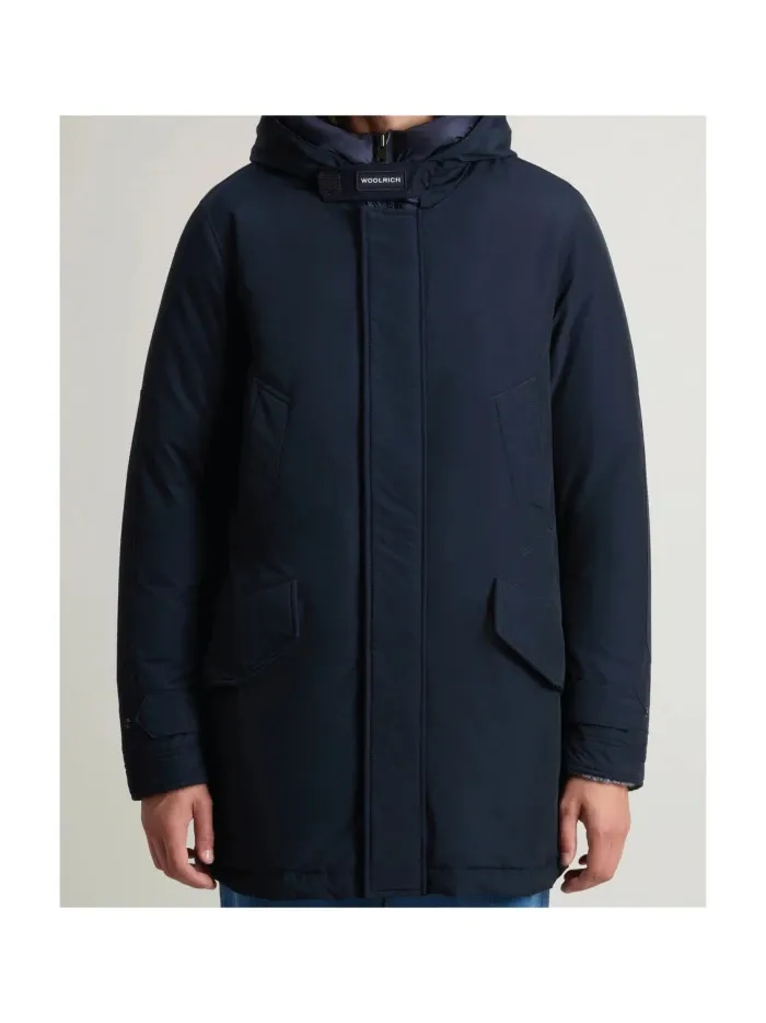 Zippered Hooded Parka Down Jacket