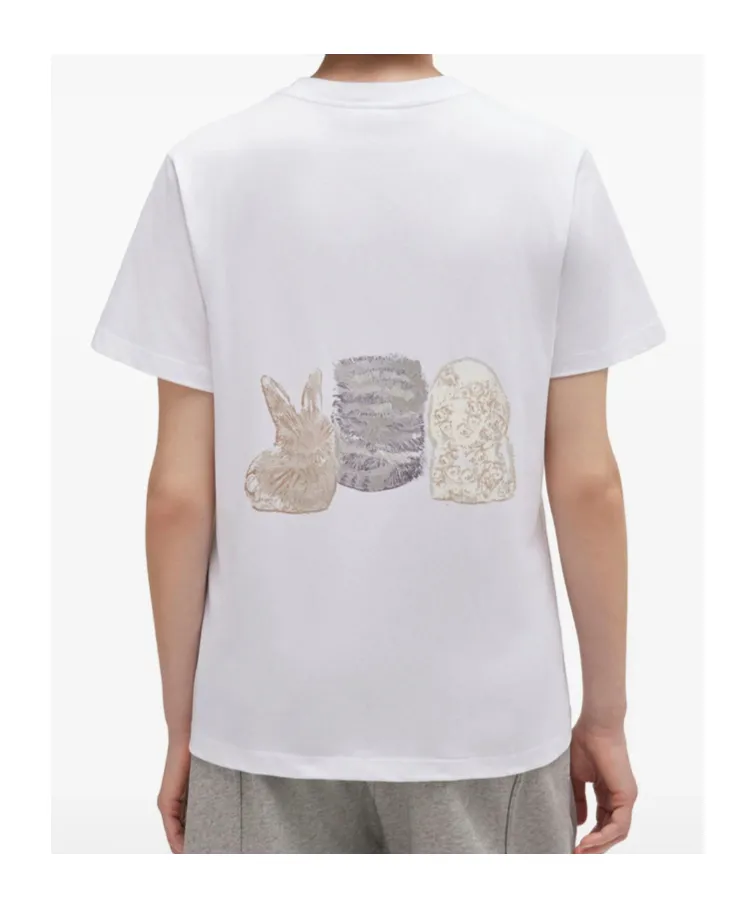 Ganni Animals Print T-Shirt
