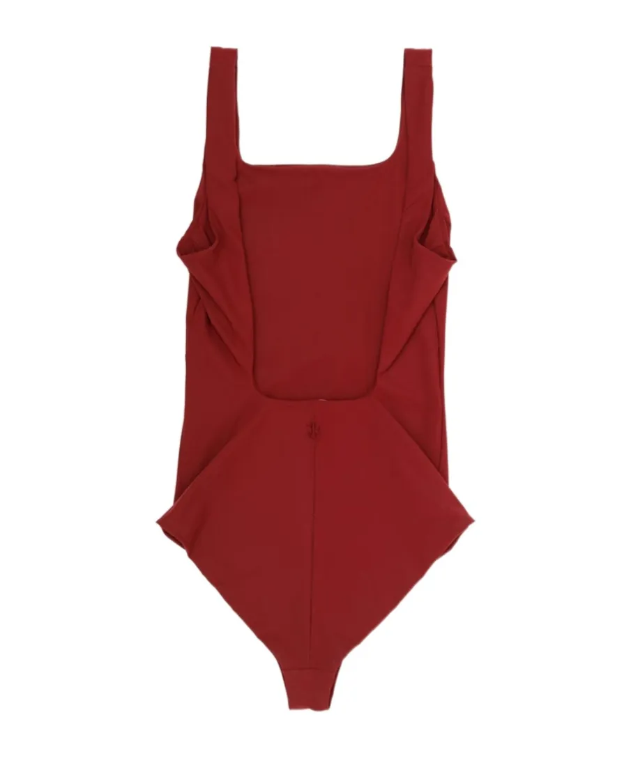 Square-Neck Swimsuit