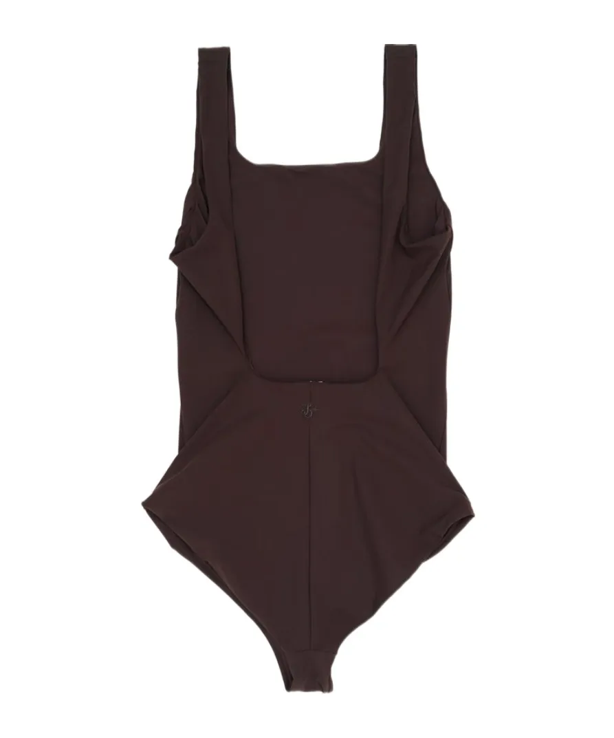 Square-Neck Swimsuit