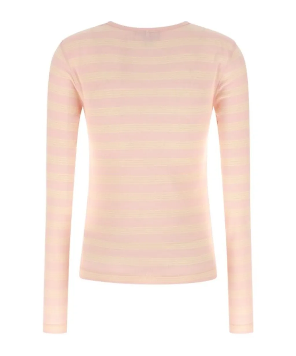 Ganni Stripe Rib Long Sleeved Jumper