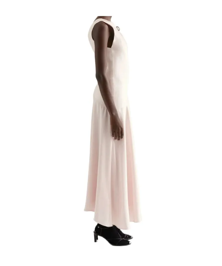 Jil Sander Envers Asymmetric Satin Evening Dress