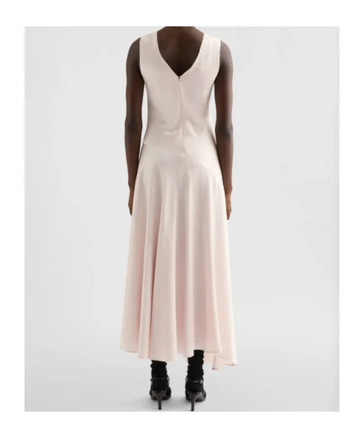 Jil Sander Envers Asymmetric Satin Evening Dress