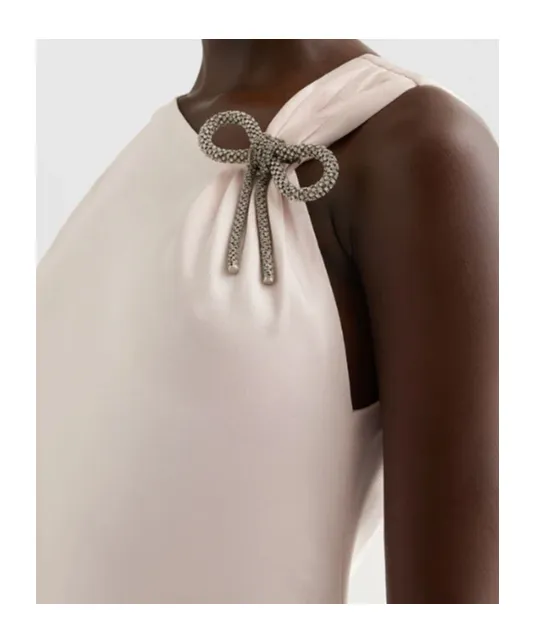 Jil Sander Envers Asymmetric Satin Evening Dress