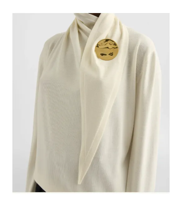 Jil Sander Draped-Neck Knitted Jumper