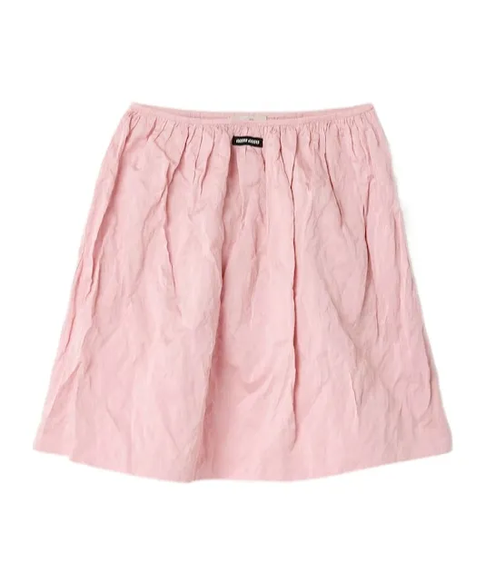 Miu Miu A-Line Logo Midi Skirt