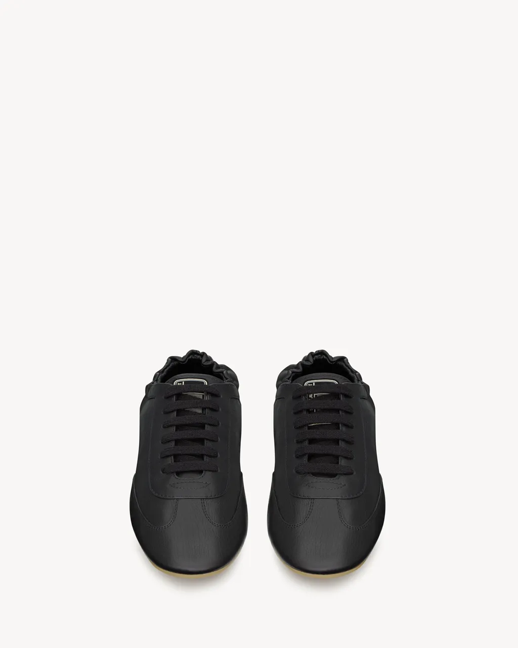Lewis Elasticised-Heel Leather Sneakers
