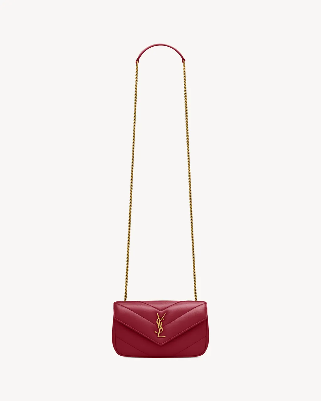 Saint Laurent Loulou Foldover Top Mini Shoulder Bag